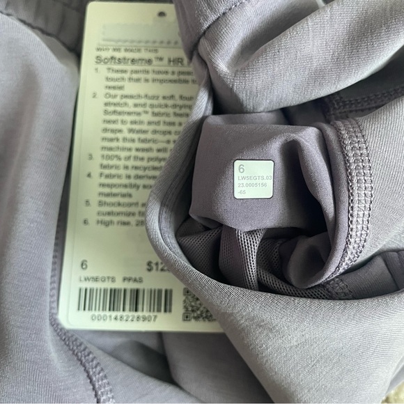 NWT Lululemon Softstreme High-Rise Pant Purple Ash Size 6 28” - Picture 8 of 9